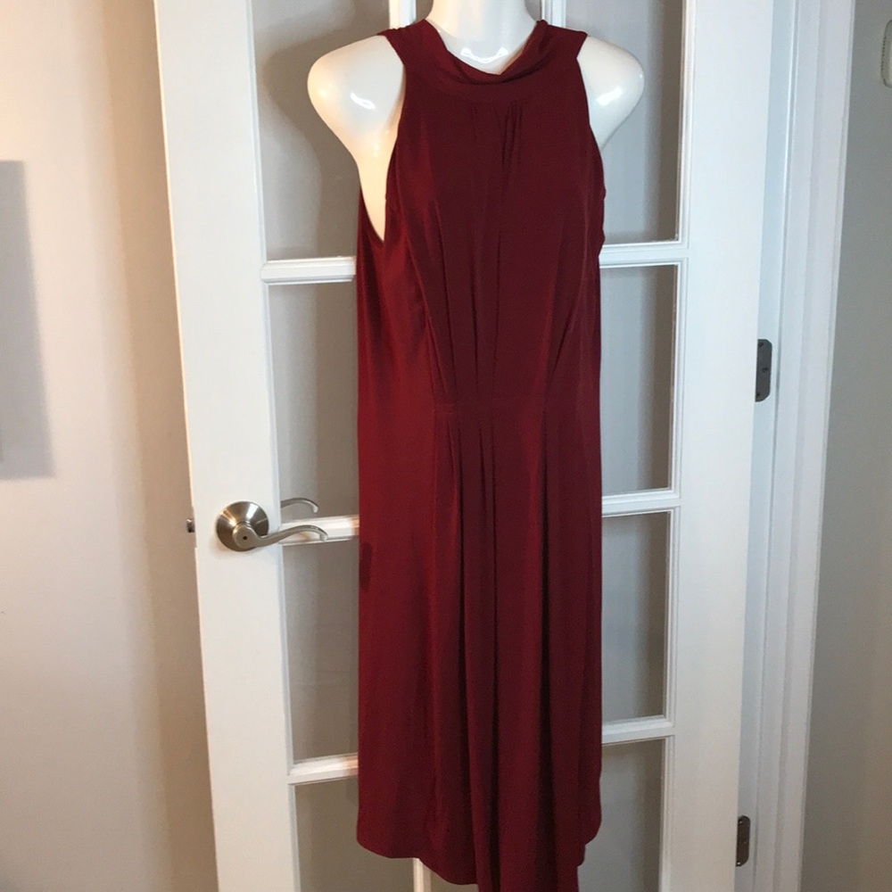 NY&CO burgundy dress with bow size M